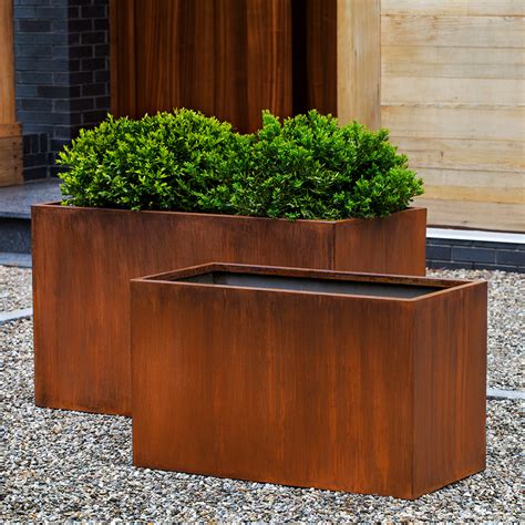 metal rust planter box|rust planter box guide.